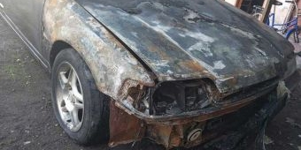 Honda Grand Civic di Gedangan Sidoarjo Hangus, Diduga Dibakar Orang Tak Dikenal