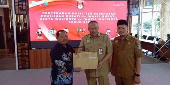 KPU Kabupaten Kediri Terima Hasil Rikkes Bakal Pasangan Calon Bupati dan Wakil Bupati