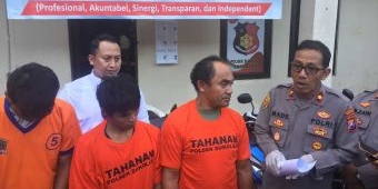 Polsek Sukolilo Tangkap 3 Pelaku dan Penadah Motor Curian Jaringan Surabaya-NTT