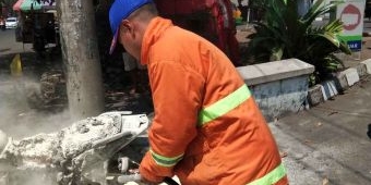 Kronologi Kebakaran Motor di Sidoarjo