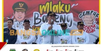 Sosialisasikan Cukai, Pemkab Madiun Ajak Warga Mlaku Bareng dan Senam Bersama 