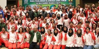 Beri Uang Saku, Khofifah Minta Atlet Jatim Kibarkan Bendera Merah Putih di Sea Games Manila