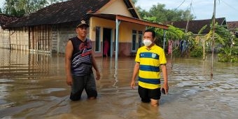 Lima Desa di Kecamatan Balongpanggang Gresik Terendam Luapan Kali Lamong 