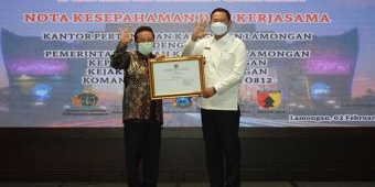 Sukses Laksanakan PTSL, Bupati Lamongan dapat Penghargaan dari Menteri ATR/BPN