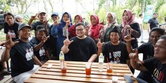 Mas Dhito Sasar Kecamatan Purwoasri di Hari Pertama Kampanye