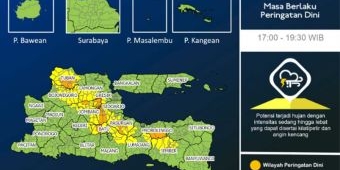 BMKG: Sebagian Wilayah Jatim Bakal Diguyur Hujan Lokal hingga Sore Hari ini