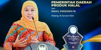 Jatim Raih Penghargaan Halal Award UB, Gubernur Khofifah: Sertifikasi itu Penting