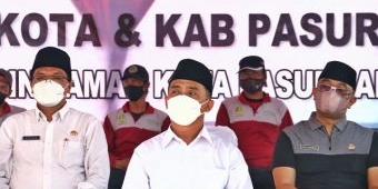 Wakil Wali Kota Pasuruan Ikuti Zoom Meeting Vaksinasi Serentak Bersama Presiden Jokowi