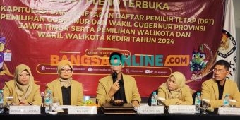 KPU Kota Kediri Tetapkan Jumlah DPT di Piwali dan Pilgub Jatim