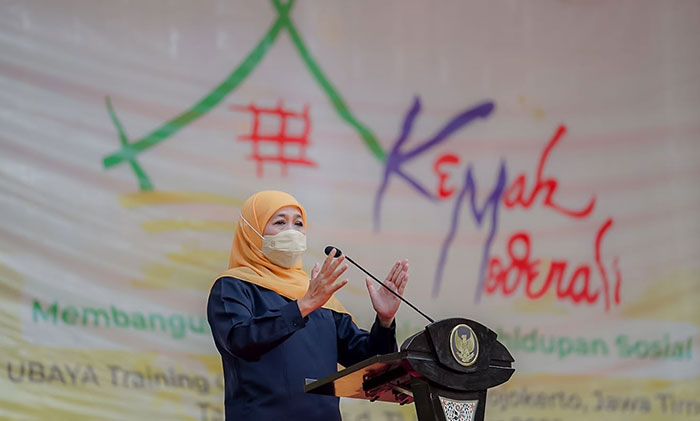 Begini Pesan Gubernur Khofifah Kepada Peserta Perkemahan Moderasi Beragama