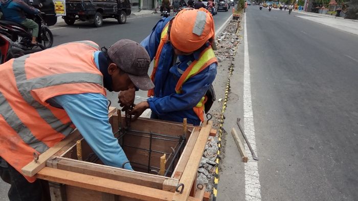 DPUPR Kota Mojokerto Desak Pemborong Tuntaskan Proyek Gajahmada