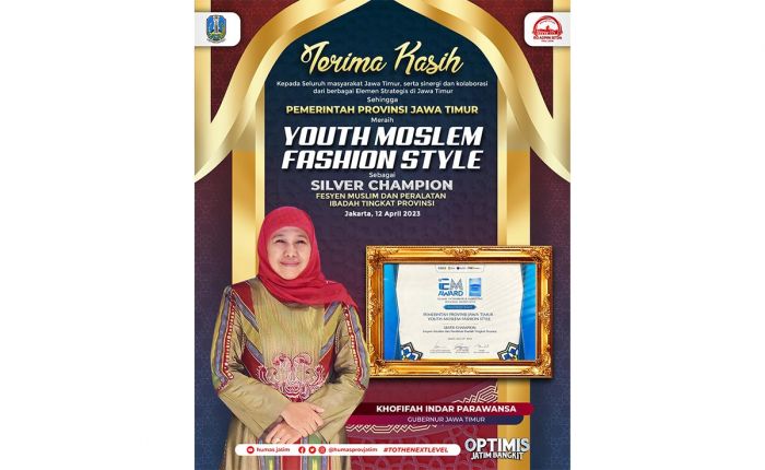 Raih Silver Champion IEM 2023, Khofifah Komitmen Dorong Fesyen Muslim Jadi Unggulan Ekonomi Kreatif