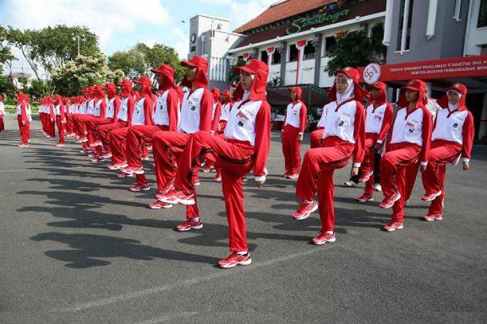 Paskibraka Surabaya Digenjot Latihan Fisik