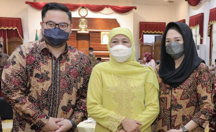 Bupati Kediri Bersama Istri Ikut Halal Bihalal Bareng Khofifah dan Kepala Daerah se-Jawa Timur