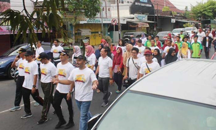 Forkopimda Ngawi Gelar Jalan Sehat Anti Kerusuhan