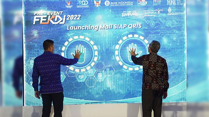 Wali Kota dan Kepala KPwBI Kediri Luncurkan Mall SIAP QRIS pada Pre-event FEKDI