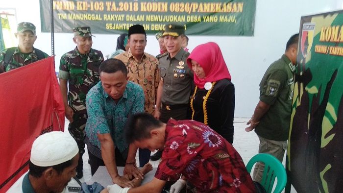 Brigjen TNI Chandra Wijaya Tinjau Lokasi TMMD di Makodim 0826/Pamekasan