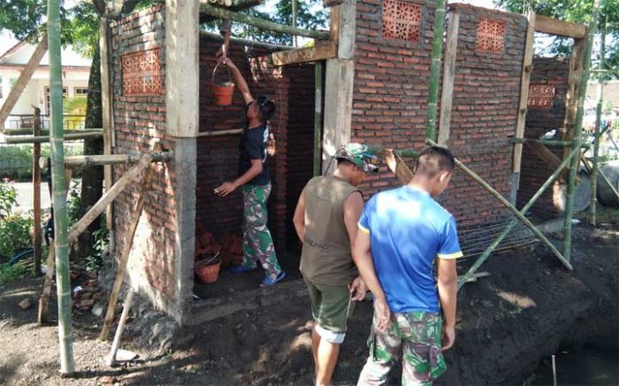 TMMD ke-104: Pengerjaan MCK di Dusun Krajan Segera Rampung