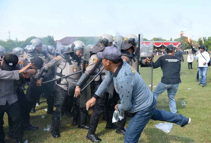 Pastikan Pengamanan Pilkada 2024, Polres Madiun Kota Gelar Simulasi Sispamkota