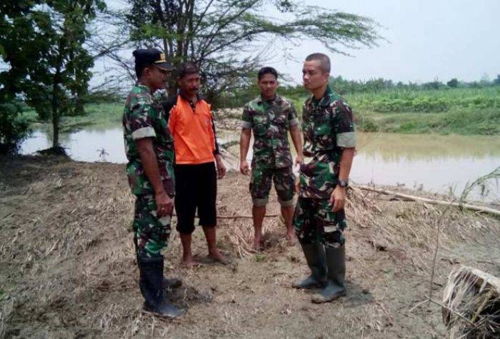 Dandim Mojokerto Tinjau Wilayah Rawan Banjir di Dawar Blandong