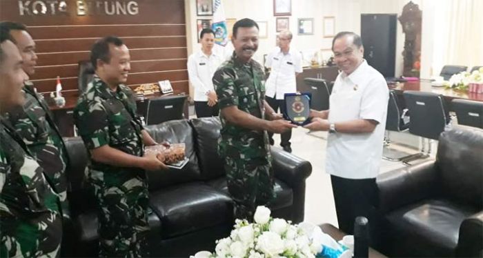 Baru Dilantik, Danguskamla Koarmada II  Silaturahmi dengan Pejabat Daerah Bitung