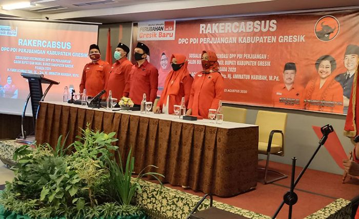 ​Rakercabsus, DPC PDIP Gresik Siap PAW Anggota Fraksi Mbalelo