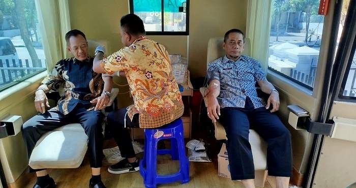 Peringati Hantaru Ke-64, BPN Jombang Gelar Donor Darah