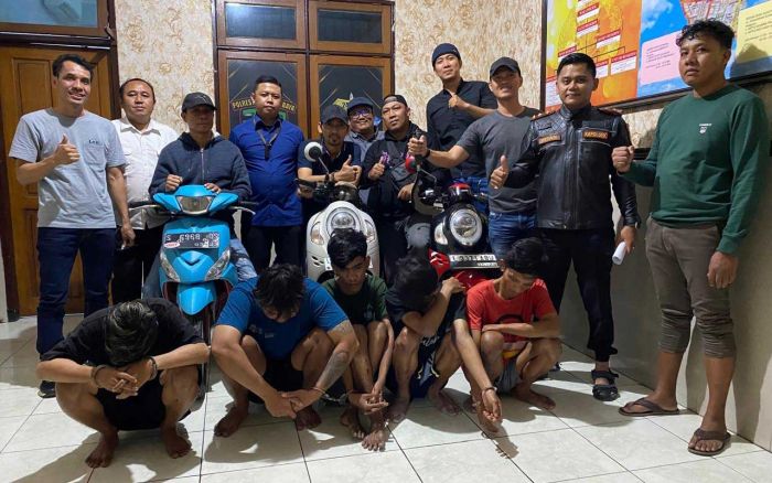 7 dari 8 Pelaku Begal di Ngagel Surabaya Diamankan Polisi, Satu Penadah masih DPO