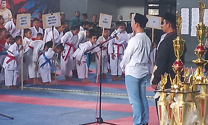 Wakil Bupati Mojokerto Buka Kejuaraan Karate se-Jawa Timur di Gor Gajah Mada Mojosari