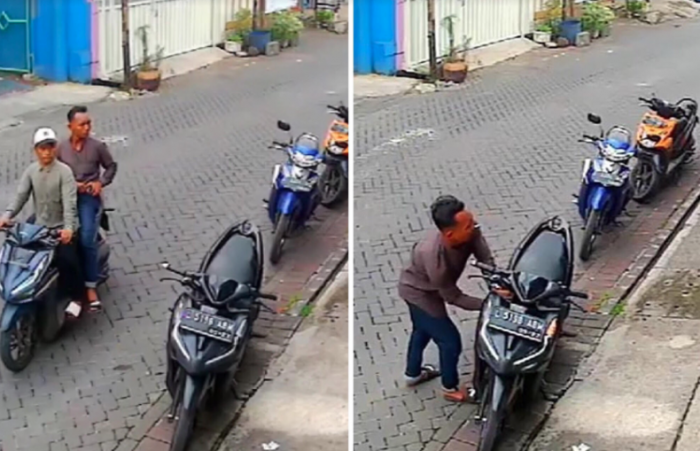 Pencurian Motor di Pradah Indah Surabaya Terekam CCTV, Polsek Dukuh Pakis Belum Mau Beri Keterangan