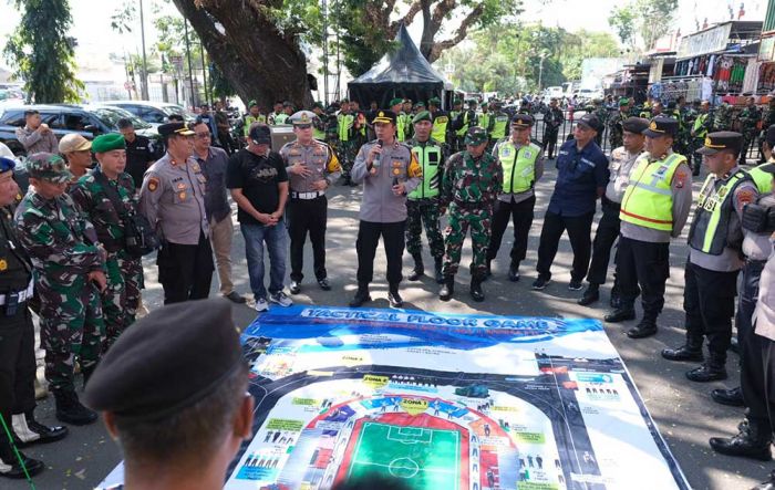 Laga Kandang Kedua Arema FC di Stadion Soepriadi Dijaga 671 Personel Gabungan