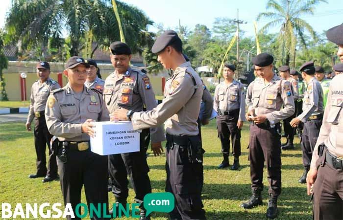 Solidaritas Gempa NTB Mengalir dari Blitar, Polisi Hingga Pelajar Galang Dana dan Doa Bersama