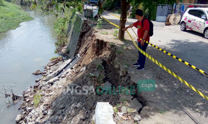Warga Tiga Kelurahan Was-was, Empat Titik Tanggul Sungai Sadar yang Jebol Belum Ditangani