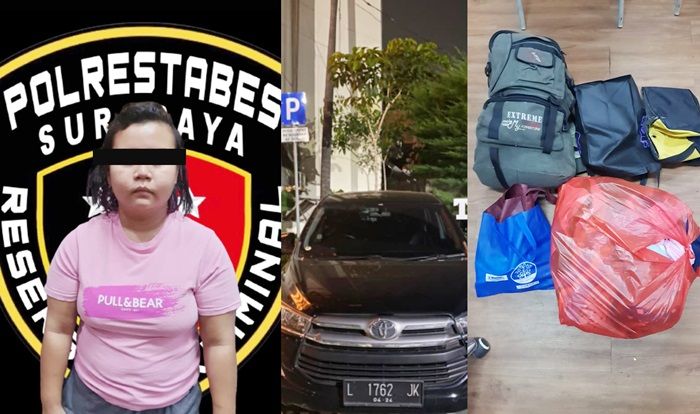 Gelapkan Dua Mobil Rental Sekaligus, Wanita Bojonegoro Diringkus Polrestabes Surabaya di Tempat Kos