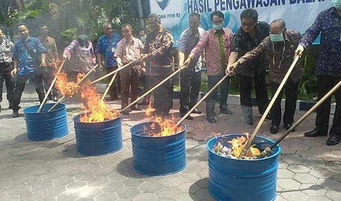 BPOM Surabaya Musnahkan Obat-obatan dan Makanan Berbahaya Senilai Rp 5,6 M