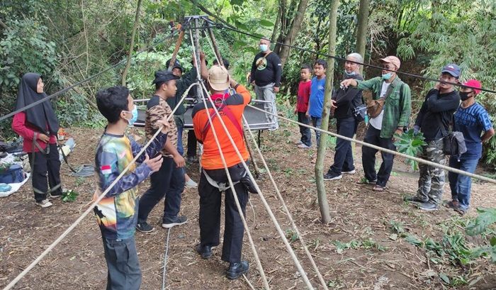 Usai Dilantik, FPRB Kabupaten Kediri Langsung Gelar Latihan SAR dan Vertical Rescue