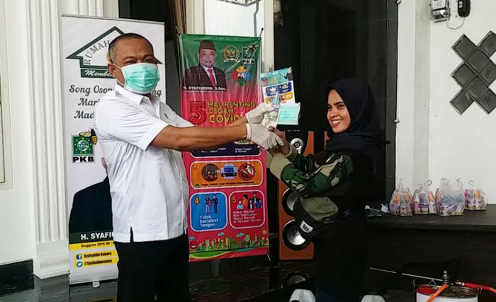 H. Syafiuddin Gelar Penyuluhan Pencengahan Covid-19 dan Bagikan Disinfektan, Masker, Hand Sanitizer