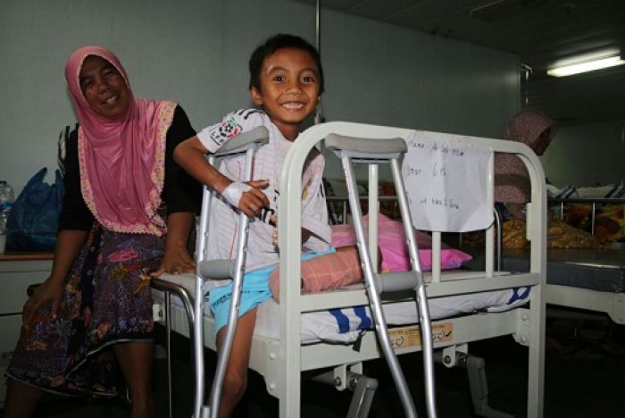 Lulu Nizam, Bocah Korban Gempa Lombok yang Kembali Tersenyum