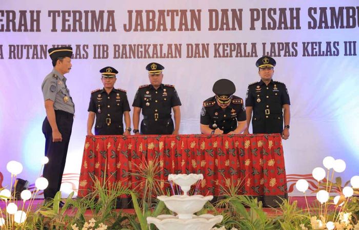 2 Kepala UPT Pemasyarakatan Korwil Madura Resmi Berganti