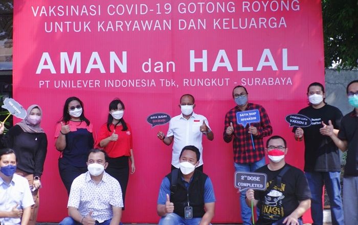 Kejar Herd Immunity, PT Unilever Indonesia Gelar Vaksinasi Gotong Royong