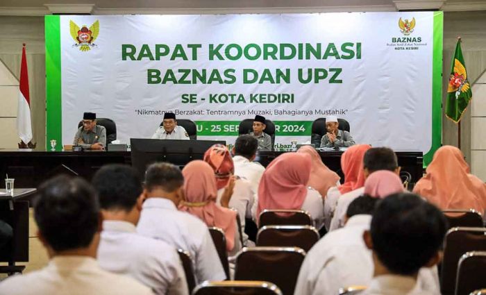 Pererat Sinergitas dengan UPZ, Baznas Kota Kediri Gelar Rakor