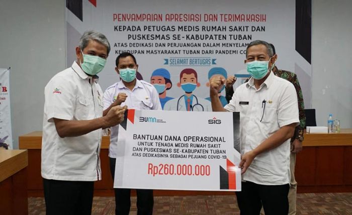 Peduli Dengan Tim Medis di Masa Pandemi Covid-19, PT SIG Berikan Bantuan Operasional