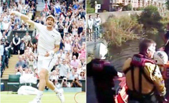 Andy Murray Juara Wimbledon, Fans Terjun ke Sungai Thames sambil Telanjang