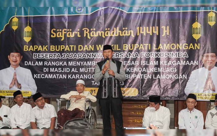Safari Ramadhan, Bupati Sampaikan Program Pembangunan Lamongan Berkelanjutan