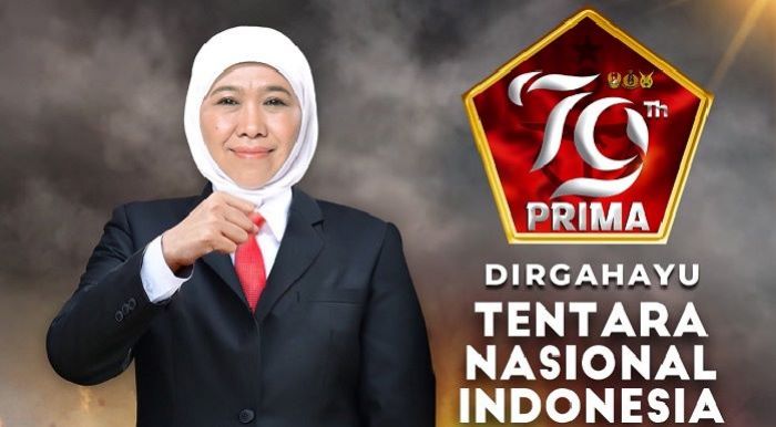 ​HUT Ke-79 , Khofifah: Profesionalisme TNI dalam Menjaga Proses Demokrasi RI Teruji dan Terbukti