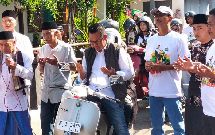 Daftar Bakal Calon Wali Kota Batu ke PKB, Nurochman Diantar Komunitas Vespa