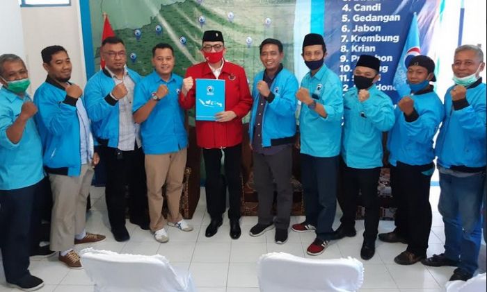 Jelang Pendaftaran ke KPU Sidoarjo, Kelana-Dwi Astutik Terima Dukungan Partai Gelora