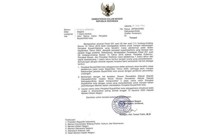 Ketua DPRD Kabupaten Pasuruan Ajak Fraksi Siapkan Nama Pengganti Pj Bupati