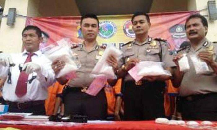 2 Minggu, Polres Sidoarjo Amankan 47 Tersangka Narkoba