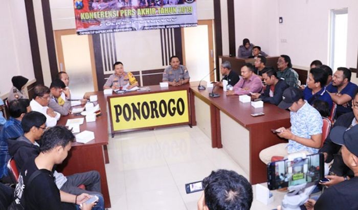 ​Jelang Akhir Tahun, Polres Ponorogo Sampaikan Situasi Kamtibmas Sepanjang 2019